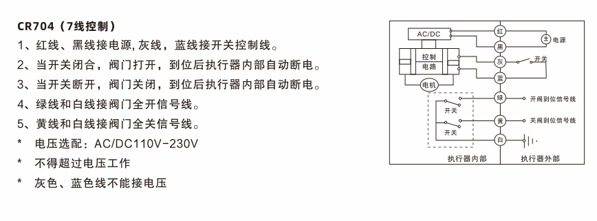 精小型電動(dòng)球閥接線圖
